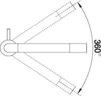 Blanco 513482 PODOS, Messing galvanisch, chrom, Hochdruck