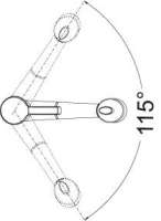 Preview: BLANCO 514851 ELIPSO-S II, Messing galvanisch, Edelstahl finish, Niederdruck