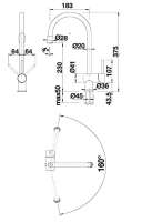 Blanco 514944 FILO-S, Messing SILGRANIT®-Look, cafe, Hochdruck