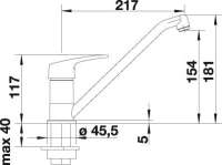 BLANCO 514973 WEGA, Messing SILGRANIT-Look, seidengrau, Hochdruck