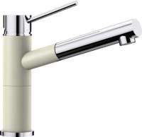 BLANCO 515328 ALTA-S Compact, Messing SILGRANIT-Look zweifarbig, jasmin/chrom, Hochdruck