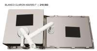 BLANCO 516153 CLARON 400/550-T-U, Edelstahl Seidenglanz, ohne Ablauffernbedienung, Hauptbecken links, 600 mm Untermaß