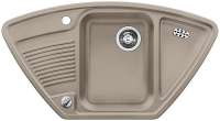Blanco 517401 VIVA 9 E, SILGRANIT, tartufo, mit Ablauffernbedienung, Becken mittig, 600 mm Untermaß