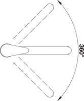 Preview: BLANCO 517730 DARAS, Messing SILGRANIT-Look, tartufo, Hochdruck