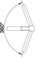 BLANCO 517813 ZENOS, Messing SILGRANIT-Look zweifarbig, cafe/chrom, Hochdruck