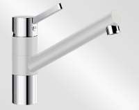 Blanco 518417 TIVO, Messing SILGRANIT-Look zweifarbig, seidengrau/chrom, Niederdruck