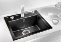 BLANCO 518521 DALAGO 5, SILGRANIT, anthrazit, mit Ablauffernbedienung, keine Beckenlage, 500 mm Untermaß