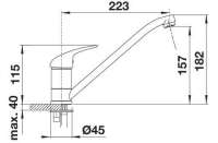 BLANCO 518803 VITIS, Messing SILGRANIT-Look, felsgrau, Hochdruck