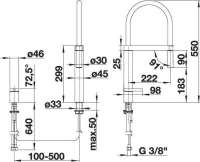 Preview: BLANCO 519782 CULINA-S Duo, Messing galvanisch, chrom, Hochdruck