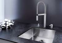 BLANCO 519782 CULINA-S Duo, Messing galvanisch, chrom, Hochdruck