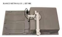 BLANCO 520581 METRA XL 6 S, SILGRANIT, perlgrau, mit Ablauffernbedienung, reversibel, 600 mm Untermaß