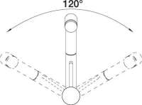 BLANCO 520755 TIVO-S, Messing SILGRANIT-Look zweifarbig, perlgrau/chrom, Hochdruck