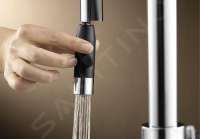 BLANCO 521372 CARENA-S Vario, Messing SILGRANIT-Look zweifarbig, jasmin/chrom, Hochdruck