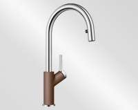 BLANCO 521713 CARENA-S Messing SILGRANIT-Look zweifarbig, muskat/chrom, Hochdruck