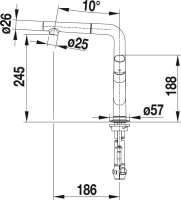 BLANCO 521732 YOVIS-S HD muskat/chrom