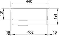 BLANCO 522247 C-STYLE 340/180-IF, Edelstahl Bürstfinish, ohne Ablauffernbedienung, ohne Zubehör, Hauptbecken rechts, 60 cm Untermaß
