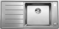 Blanco 522999 ANDANO XL 6 S-IF, Edelstahl Seidenglanz, mit Ablauffernbedienung, mit Zubehör, Becken rechts, 600 mm Untermaß