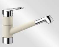 BLANCO 523244 NOTIS Messing SILGRANIT-Look zweifarbig, jasmin/chrom, Hochdruck