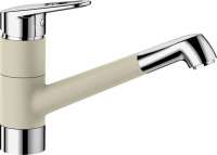 BLANCO 523244 NOTIS Messing SILGRANIT-Look zweifarbig, jasmin/chrom, Hochdruck