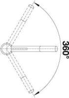 BLANCO 525037 KANO Messing SILGRANIT-Look zweifarbig, muskat/chrom, Hochdruck