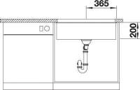 Blanco 525171 ETAGON 700-U 730 x 460 mm weiß