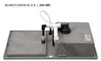 BLANCO 525351 ADON XL 6 S, SILGRANIT, cafe, mit Ablauffernbedienung, ohne Zubehör, reversibel, 600 mm Untermaß