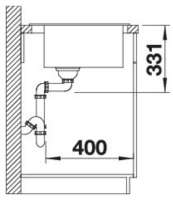 Preview: BLANCO 525952 PLEON 5 Silgranit mit Ablauffernbedienung, Schwarz