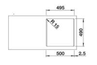 Preview: BLANCO 526578  NAYA 5 PuraDur 2, SILGRANIT schwarz