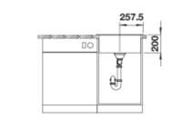 Preview: BLANCO 526578  NAYA 5 PuraDur 2, SILGRANIT schwarz