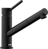 BLANCO 526668 KANO-S, Messing Sonderfarbe, schwarz matt, Hochdruck