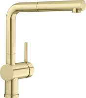 BLANCO 526684 LINUS-S, Messing PVD, satin gold, Hochdruck