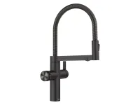 BLANCO 527657 Set Trinkwasserarmatur Choice Icona Schwarz Matt + Kühl- und Karbonisierungseinheit Choice.All