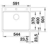 Preview: Blanco 527674 Etagon 6-F Schwarz Granitspüle