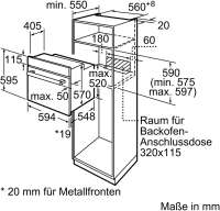 Siemens HB113FBW0 Einbau-Elektro Backofen EEK A