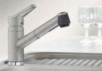 Blanco 514939 Actis-S Küchenarmatur mit ausziehbarer Schlauchbrause Cafe