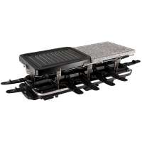 Russell Hobbs 19560-56 Raclette Classics für 12 Personen kombinierte Grillfläche mit Marmor- und Metallplatte 1600 Watt schwarz