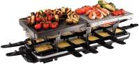 Russell Hobbs 19560-56 Raclette Classics für 12 Personen kombinierte Grillfläche mit Marmor- und Metallplatte 1600 Watt schwarz