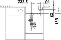 BLANCO 516812 AXIA II 5 S-F PDUR2 ALU­ME­TAL­LIC