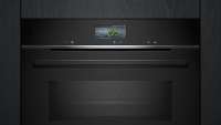 Siemens CM776G1B1 iQ700, Einbau-Kompaktbackofen mit Mikrowellenfunktion, 60 x 45 cm, schwarz
