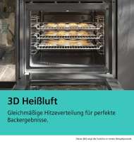 Siemens HE013FBB1 iQ100 Einbau-Herd 60 x 60 cm Schwarz, Edelstahl