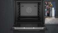 Siemens HR736G1B1 iQ700 Einbau-Backofen mit Dampfunterstützung 60 x 60 cm Schwarz, Edelstahl