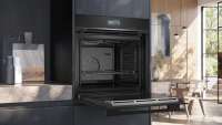 Siemens HR736G1B1 iQ700 Einbau-Backofen mit Dampfunterstützung 60 x 60 cm Schwarz, Edelstahl
