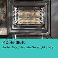 Siemens HS858GXB6 iQ700 Einbau-Dampfbackofen 60 x 60 cm Schwarz, Edelstahl