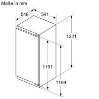 NEFF KI2426FE0 N 50 Einbau-Kühlschrank mit Gefrierfach 122.5 x 56 cm Flachscharnier