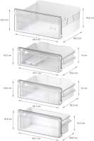 BOSCH KIN96NSE0 Serie 2 Einbau-Kühl-Gefrier-Kombination mit Gefrierbereich unten 193.5 x 54.1 cm Schleppscharnier