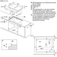 BOSCH PVQ820F25E Serie 6 Kochfeld mit Dunstabzug (Induktion) 80 cm flächenbündig (integriert)