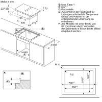 BOSCH PVQ820F25E Serie 6 Kochfeld mit Dunstabzug (Induktion) 80 cm flächenbündig (integriert)