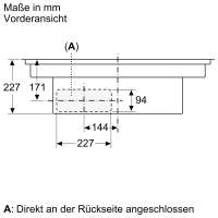 BOSCH PVQ820F25E Serie 6 Kochfeld mit Dunstabzug (Induktion) 80 cm flächenbündig (integriert)