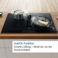 BOSCH PVQ895F25E Serie 6 Kochfeld mit Dunstabzug (Induktion) 80 cm Mit Rahmen aufliegend