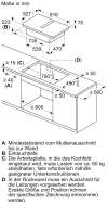 BOSCH PVQ895F25E Serie 6 Kochfeld mit Dunstabzug (Induktion) 80 cm Mit Rahmen aufliegend